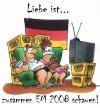 Cartoon: Love is... (small) by HSB-Cartoon tagged europeanchampionship,em2008,football,germany