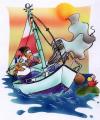 Cartoon: Sailboat (small) by HSB-Cartoon tagged sailing,boat,cliffs,sea,
