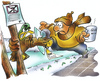 Cartoon: Winterschlaf (small) by HSB-Cartoon tagged natur,winter,winterlandschaft,winterruhe,schnee,eis,schlittschuhlaufen,schlittschuh,cartoon,karikatur,airbrush,airbrushzeichnung