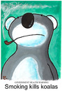 Cartoon: Smoking kills koalas (small) by dotmund tagged smoking,kills,koalas