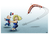 Cartoon: Boomerang (small) by miguelmorales tagged russia,sanctions,oil,gas,shortage,eu,ukraine,war,conflict,inflation