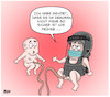 Cartoon: Es ist nicht sicher da draußen (small) by miguelmorales tagged kinder,welt,krieg,koronavirus,hungersnot,tod,gewalt