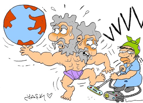 Cartoon: balance of the world (medium) by yasar kemal turan tagged balance,of,the,world
