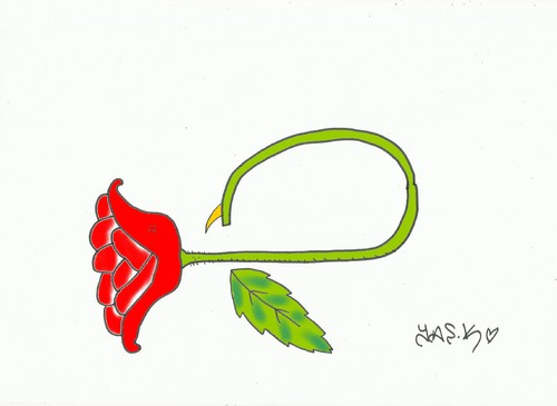 Cartoon: scorpion (medium) by yasar kemal turan tagged scorpion,rose,poison