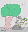 Cartoon: money (small) by yasar kemal turan tagged money
