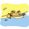 Cartoon: Modern times (small) by fragocomics tagged modern,times,ski,water,summer,mobile,phone,cellular,iphone,smartphone,boat,sea,holidays