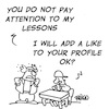 Cartoon: Pay attention to lesson (small) by fragocomics tagged school,educational,education