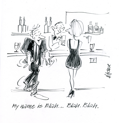 Cartoon: Blah Blah (medium) by helmutk tagged bar,talk,blah
