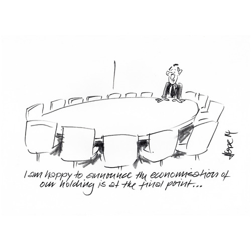 Cartoon: Finale (medium) by helmutk tagged business