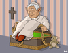 Cartoon: Pandoras Box (small) by Tjeerd Royaards tagged church pope child abuse children rome vatican evil accusation pandora sex priest