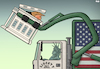 Cartoon: Waste disposal (small) by Tjeerd Royaards tagged usa,biden,trump,elections,vote