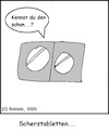 Cartoon: Scherztabletten... (small) by Sven1978 tagged scherztabletten,wortspiel