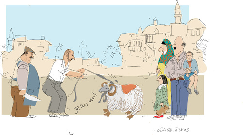 Cartoon: Cecil the Sheep (medium) by gungor tagged animals