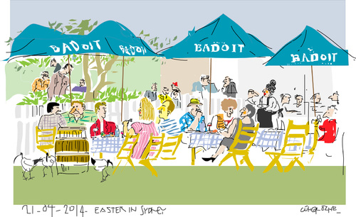 Cartoon: Easter in Sydney (medium) by gungor tagged australia