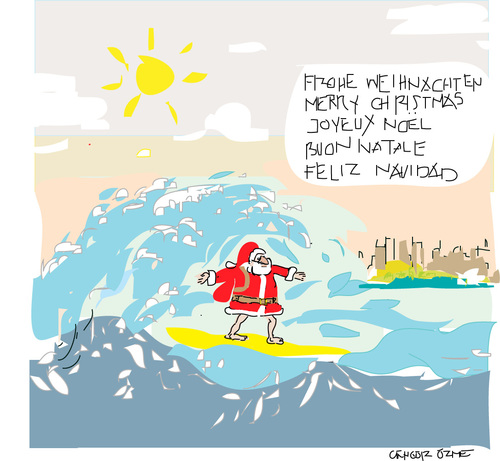 Cartoon: Merry Christmas (medium) by gungor tagged santa