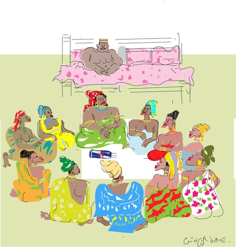 Cartoon: Polygamy (medium) by gungor tagged kenya