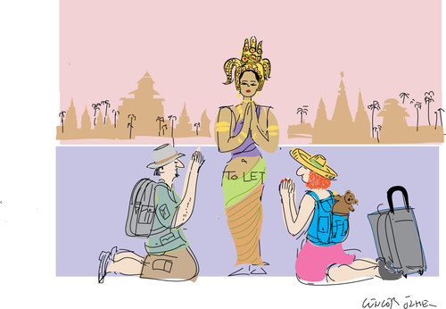 Cartoon: Rent-a-womb (medium) by gungor tagged thailand