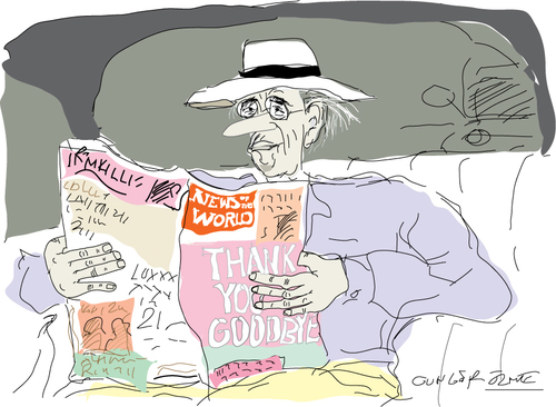Cartoon: Rupert Murdoch (medium) by gungor tagged press