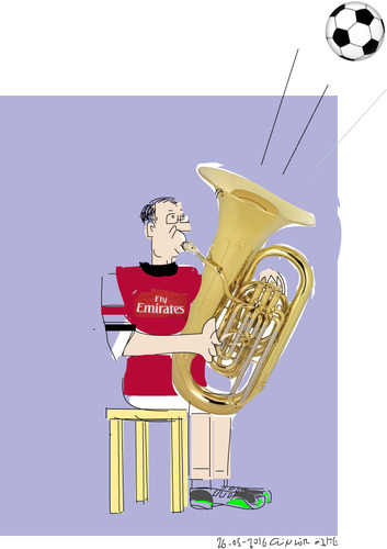 Cartoon: Tuba player (medium) by gungor tagged music
