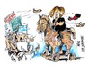 Cartoon: Angela Merkel en Grecia (small) by Dragan tagged angela,merkel,grecia,politics,cartoon