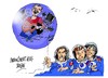 Cartoon: Chris Hadfield-globo (small) by Dragan tagged chris,hadfield,astronauta,soyuz,kazajstan,estacion,espacial,internacional,cartoon