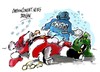 Cartoon: Quien mato a papa Noel (small) by Dragan tagged papa,noel,santa,claus,navidad,cartoon