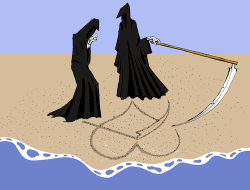 Cartoon: Angle of Death... (medium) by berk-olgun tagged angle,of,death