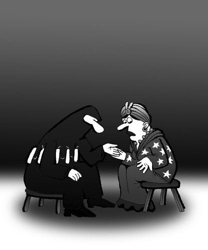 Cartoon: Palmistry... (medium) by berk-olgun tagged palmistry