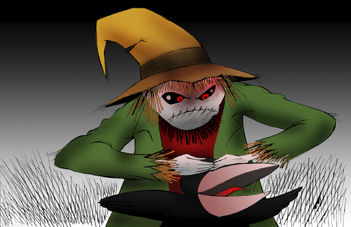 Cartoon: Scarecrow... (medium) by berk-olgun tagged scarecrow