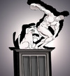 Cartoon: TO BE A STATUE.. (small) by berk-olgun tagged to,be,statue
