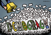 Cartoon: Democracy after election (small) by svitalsky tagged democracy,election,egypt,arab,spring,vote,voting,tunis,people,islam,money,army,fight,future,cartoon,svitalsky,svitalskybros,freedom,freiheit,demokratie,wahl,araber,illustration,color