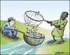 Cartoon: Resources (small) by jeander tagged resources,fishing,rich,poor,food,starvatin