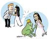 Cartoon: Surprise (small) by jeander tagged tags,royal,wedding,kate,william,marriage,charlesqueen,buckingham,palace,windsor,mountbatten,technique,other
