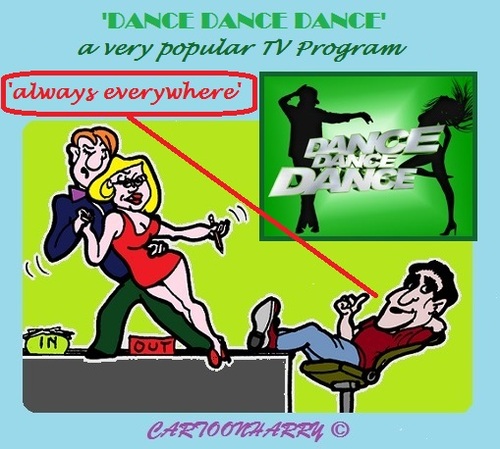 Cartoon: Dance Dance Dance (medium) by cartoonharry tagged holland,dutch,tvshow,dance,popular