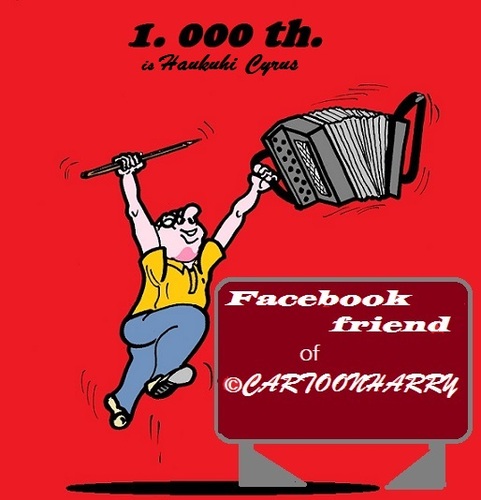 Cartoon: MileStone (medium) by cartoonharry tagged facebook,milestone,1000