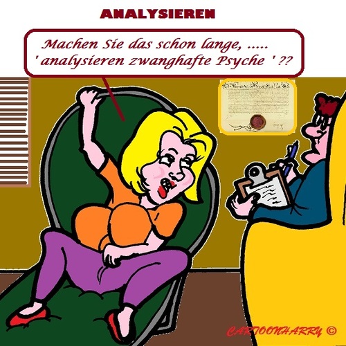 Cartoon: Psychiater (medium) by cartoonharry tagged psych,analysieren
