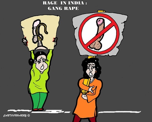 Cartoon: Rage in India (medium) by cartoonharry tagged rage,rape,india,girl,bus,driver,men,cartoon,cartoonist,cartoonharry,dutch,toonpool