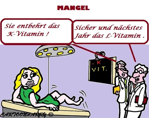 Cartoon: Vitamin (medium) by cartoonharry tagged mangel,vitamin