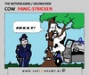 Cartoon: Panic (small) by cartoonharry tagged panic,cow,farmer,policecar,cartoon,cartoonharry,cartoonist,tree,dutch,toonpool