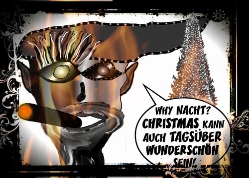 Cartoon: Christmas (medium) by Vanessa tagged weihnachten,christmas,essen,trinken,fest,feiern,tag,nacht,party