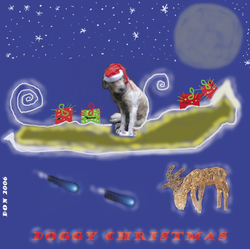 Cartoon: Doggy Christmas (medium) by Vanessa tagged christmas,dog,hund,weihnachten