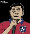 Cartoon: Rodrigo Duterte (small) by Pascal Kirchmair tagged rodrigo,duterte,cartoon,caricature,karikatur,portrait,rody,philippinen,philippines,president,präsident,politiker