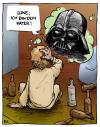 Cartoon: Episode 7 - Brand im Morgentau (small) by Bülow tagged star wars darth vader krieg sterne alkohol drunk