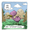 Cartoon: Neue Tierform entdeckt! (small) by Bülow tagged vogel,forschung,ornithologie