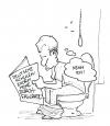 Cartoon: Parallelen im Chefsessel. (small) by Bülow tagged guter,geschmack,toilet,wc,toilette,taste