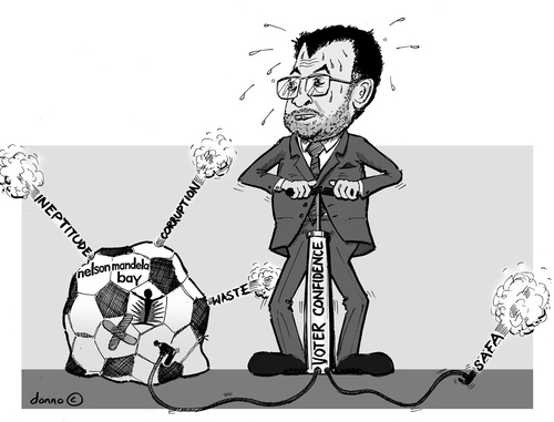 Cartoon: Danny Jordaan new mayor (medium) by donno tagged mandela,nelson,jordaan,danny,bay,mayor,safa