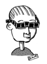 Cartoon: die Filmbrille für den Mann (small) by BiSch tagged berlinale kino cinema film movie brille filmsreifen