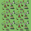 Cartoon: Weihnachtsmuster (small) by BiSch tagged muster,weihnachten,gans,drei,könige,geschenk,weihnachtsmann,schneemann,grün,tannenbaum,engel,festmahl,christmas,santa,claus,angel