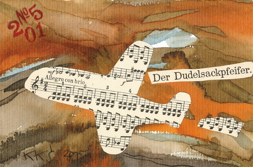 Cartoon: Dada jump (medium) by Kestutis tagged dada,postcard,kestutis,lithuania,music
