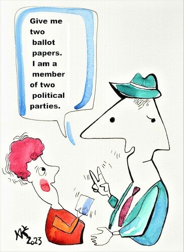 Cartoon: Elections (medium) by Kestutis tagged elections,kestutis,lithuania